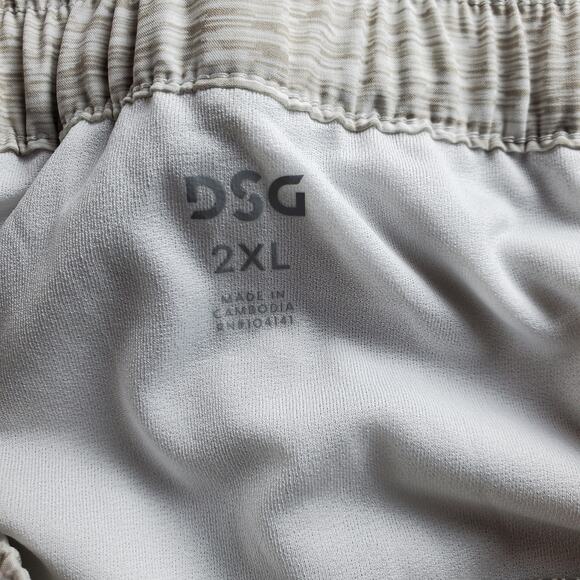 DSG Womens XXL High Rise Stride Short Heather Texture White Brief Lined‎ New - Picture 4 of 7